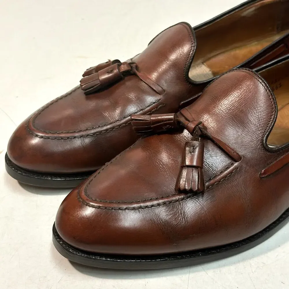 FULLY RESOLED Alden 662 Tassel Moccasin Loafer (Burnished Tan Calf) USA 12 A/C